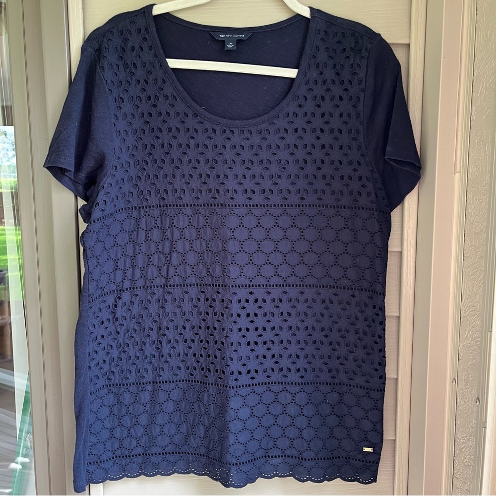 Tommy Hilfiger Navy Blue Top